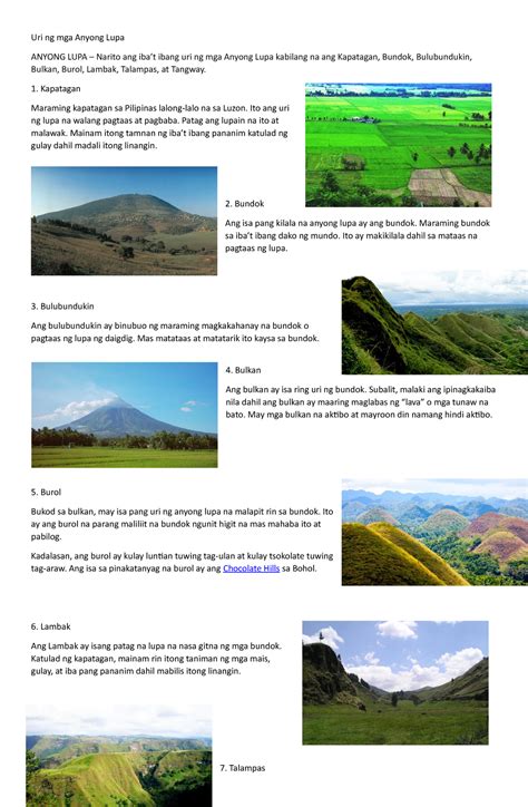 anyong lupa tangway|14 Uri ng Mga Anyong Lupa (Landforms) .